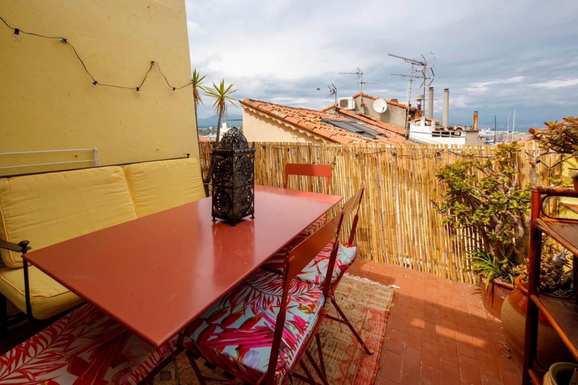 Apartmán 06M - Old Antibes Beautiful Duplex Terrace With Sea View Exteriér fotografie