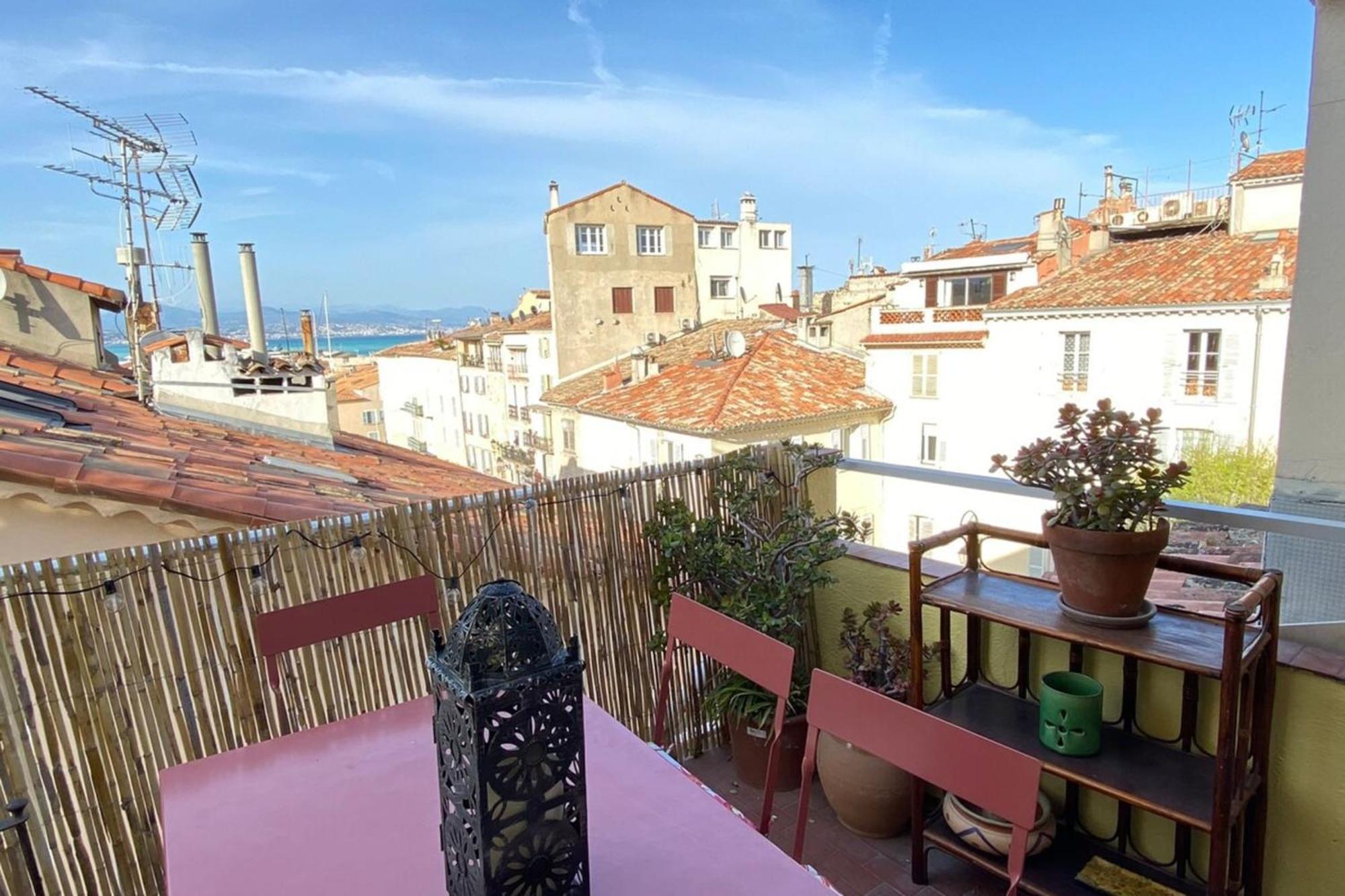 Apartmán 06M - Old Antibes Beautiful Duplex Terrace With Sea View Exteriér fotografie